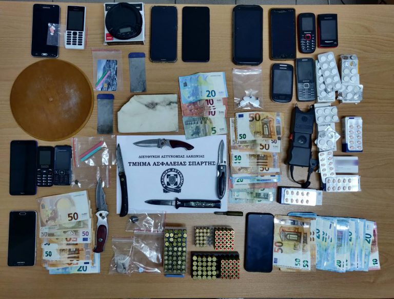 Εξαρθρώθηκε εγκληματικό δίκτυο στη Λακωνία,8 συλλήψεις