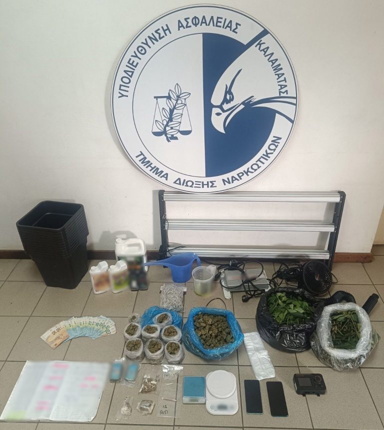 Σύλληψη 36χρονου αλλοδαπού στην Τρίπολη για καλλιέργεια και διακίνηση ναρκωτικών