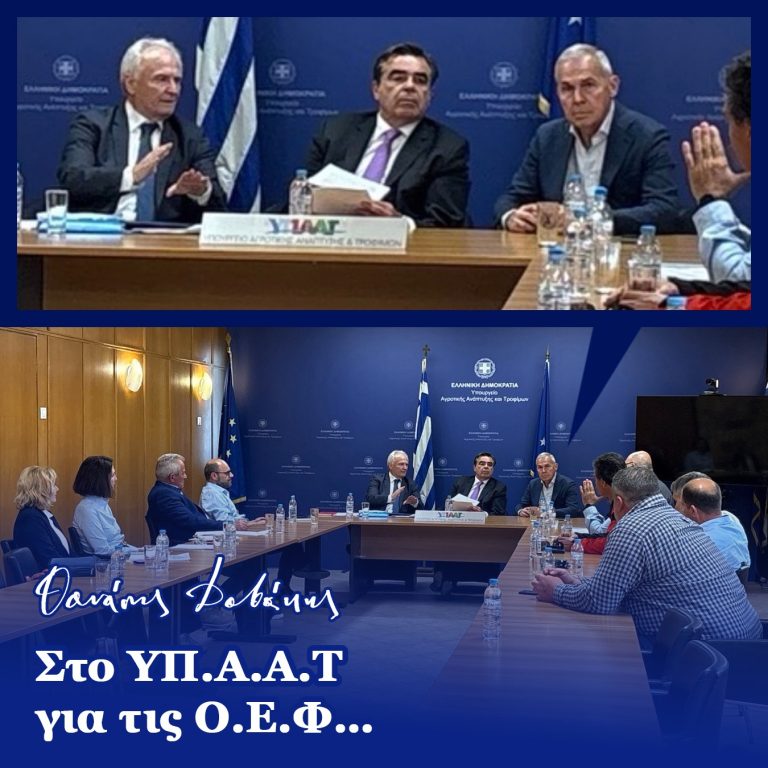 Σχοινάς – Ανδριανός – Δαβάκης: Σύσκεψη για το μέλλον των Προγραμμάτων Ο.Ε.Φ.
