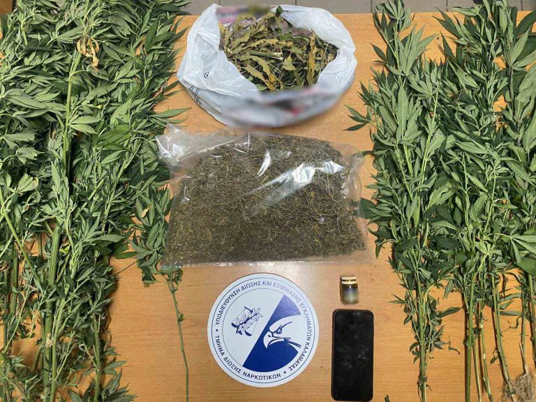 336 γραμμάρια και 14 φυτά κάνναβης κατέσχεσε η Αστυνομία στη Μεσσηνία