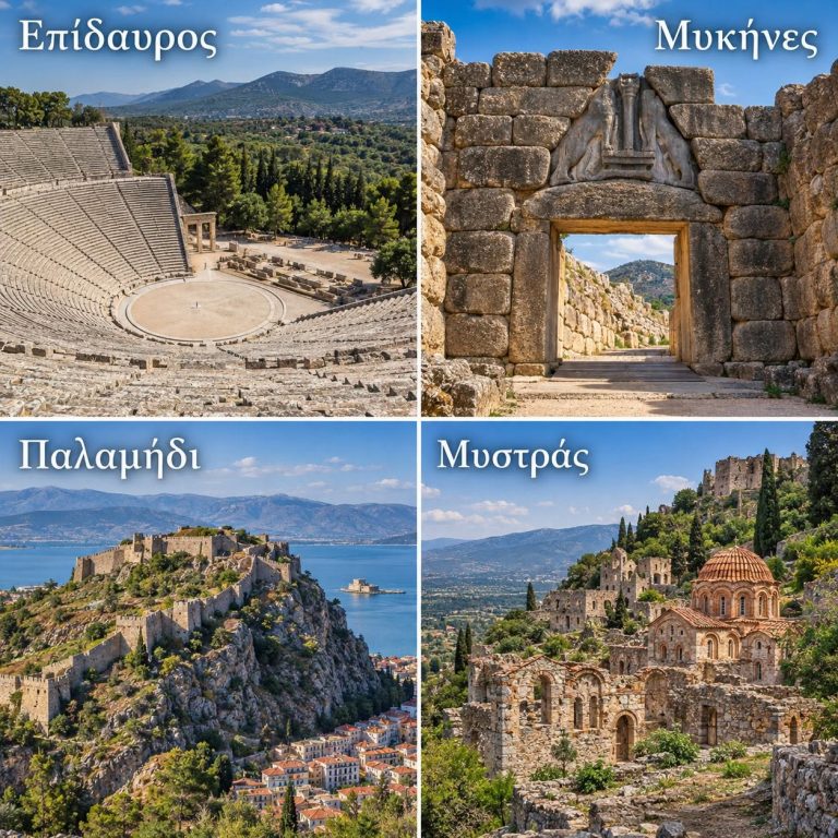 Μόλις 3.500 ευρώ τον μήνα για τα πωλητήρια Επιδάυρου, Μυκηνών, Παλαμηδίου και Μυστρά – Ερωτήματα για τον διαγωνισμό
